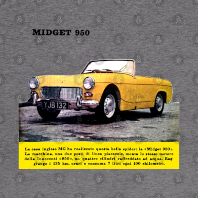 MG MIDGET - advert by Throwback Motors